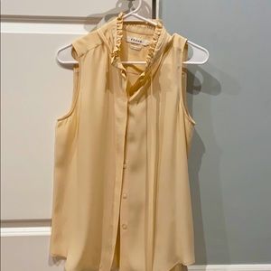 Frame silk button down blouse size S